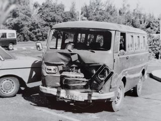 Lote fotografías de accidente de vehículos