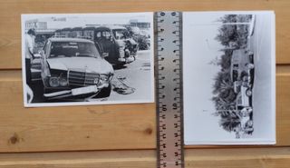 Lote fotografías de accidente de vehículos