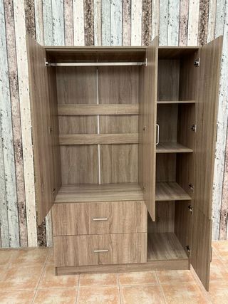 ARMARIO DE 3 PUERTAS + CAJONES Y ESPEJO ¡NUEVO!