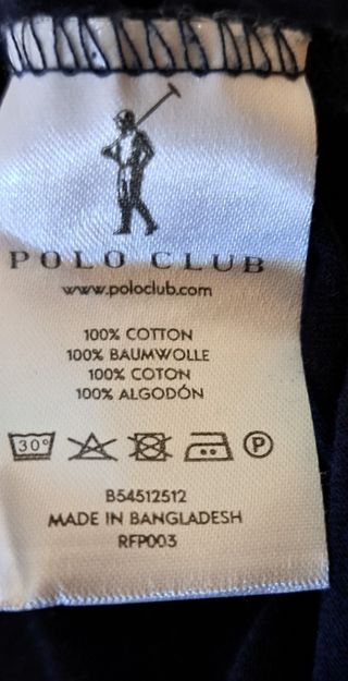 Camiseta Polo Club 12-14 años