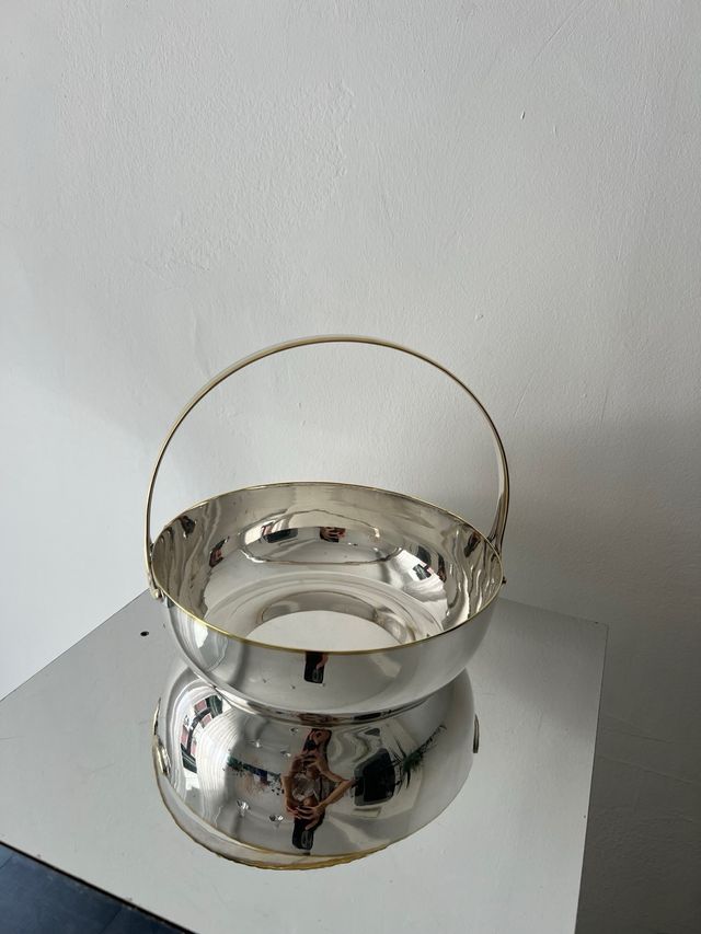 Carlo Mozzoni ciotola cestino silver