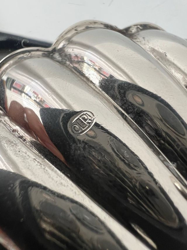 Carlo Mozzoni ciotola cestino silver