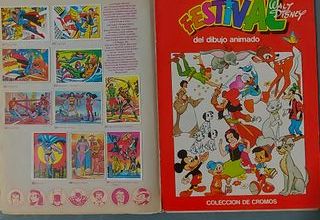 Colección de cromos festival del dibujo animado.