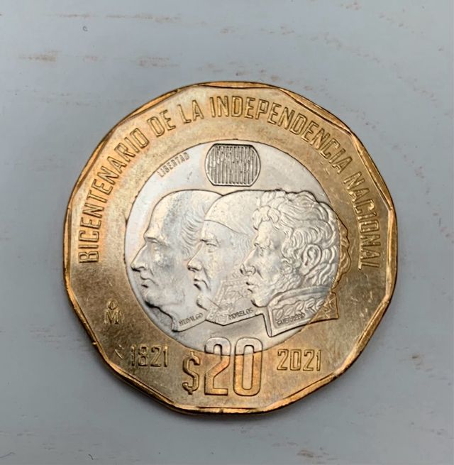 Moneda 20pesos MX-Bicentenario de la Independencia