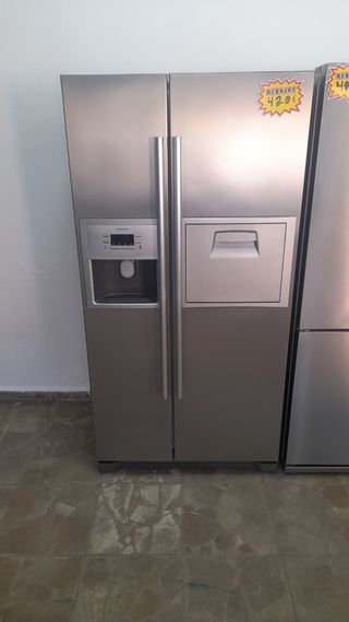 Nevera americana Siemens 1,80x0,90 plata
