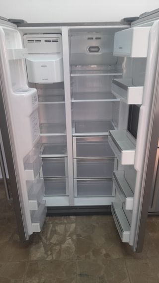Nevera americana Siemens 1,80x0,90 plata