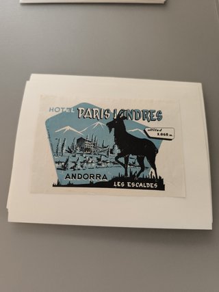 Etiquetas Hotel - ANDORRA