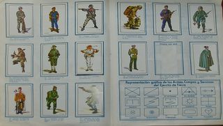 Colección de cromos nuestros ejércitos.