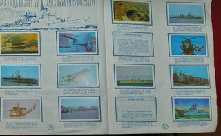 Colección de cromos nuestros ejércitos.