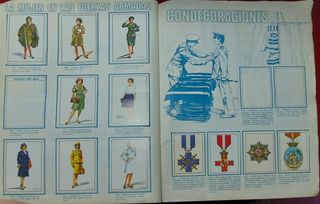 Colección de cromos nuestros ejércitos.