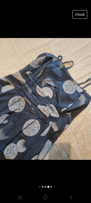 Abito vintage con spalline