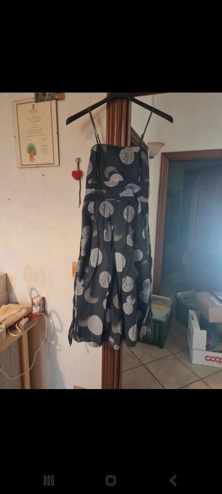 Abito vintage con spalline