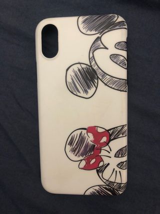 Carcasa iphone X Michey y Minnie