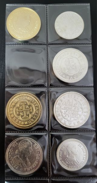 Reproducciones de monedas españolas