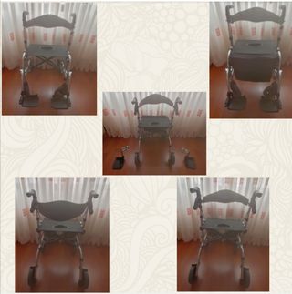 Andador-silla de ruedas ancianos