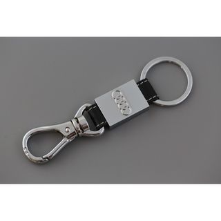 LLAVERO AUDI CROMADO Y CUERO REGALO REF.1240