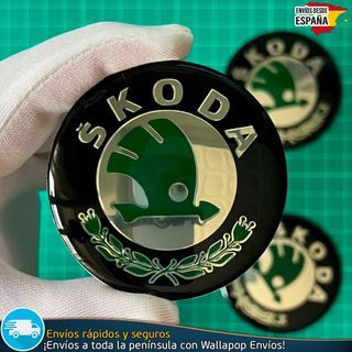 X4 Emblemas Skoda 65mm Pegatinas Tapacubos Llantas