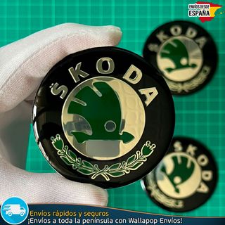 X4 Emblemas Skoda 65mm Pegatinas Tapacubos Llantas
