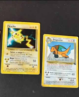 2 cartas de Pokémon (Primera edición)
