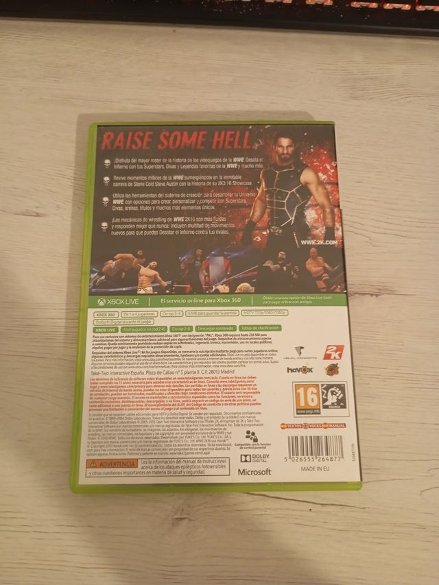 W2k16 de la xbox360