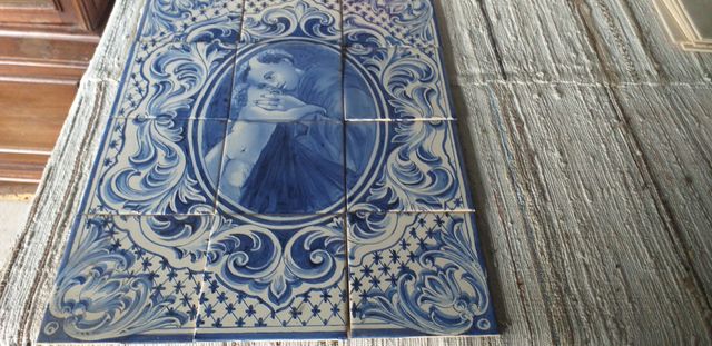 Painel de Azulejos pintados á mão Santo António