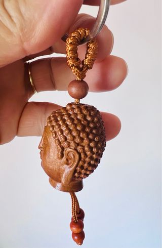 Chaveiro cabeça de Buda