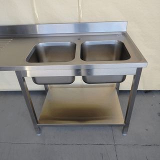 AL ​🔲  Fregadero 2 Senos Lavavajillas