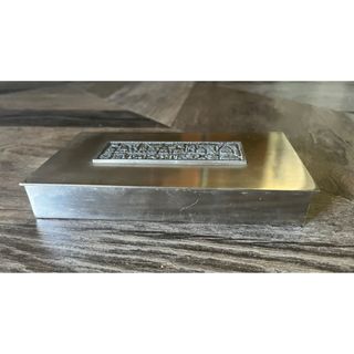 Caja de cigarros de peltre