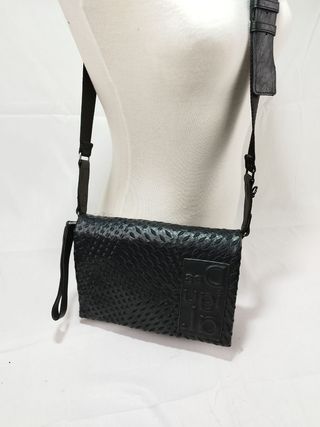 Bandolera bolso desigual negro 