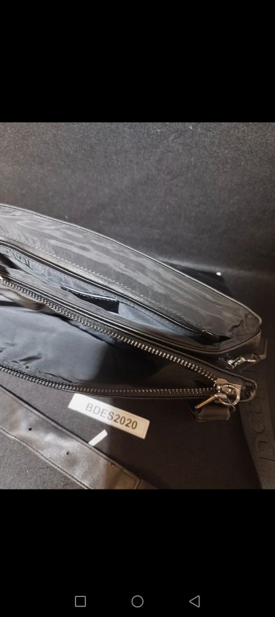 Bandolera bolso desigual negro