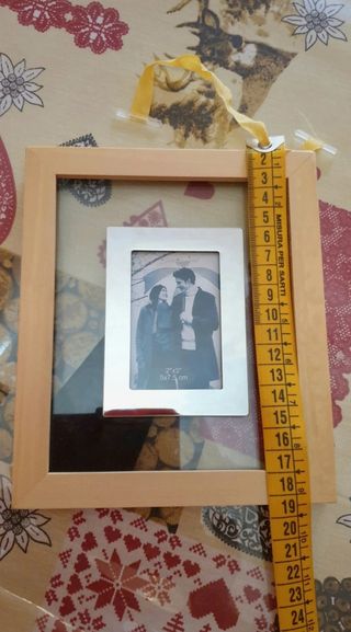 Portafoto con cornice in legno
