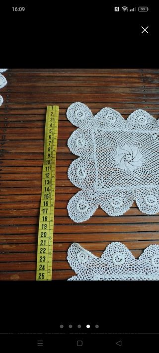 Set centrini uncinetto varie forme e misu