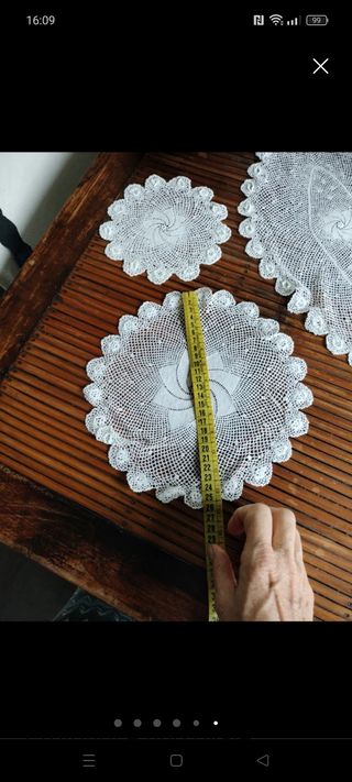 Set centrini uncinetto varie forme e misu