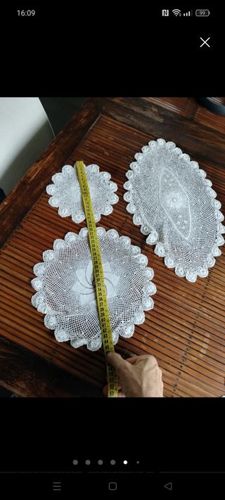 Set centrini uncinetto varie forme e misu