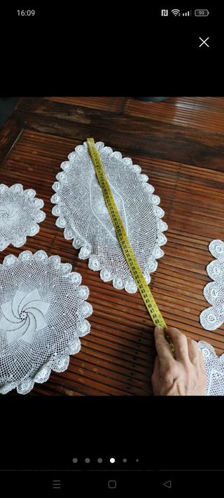 Set centrini uncinetto varie forme e misu