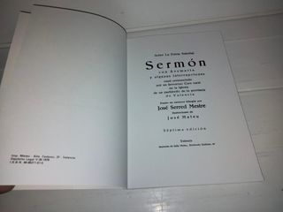 Sermón por j. Serred