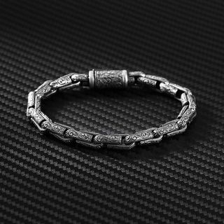 Pulsera y collar de cadena de plata de ley hechos