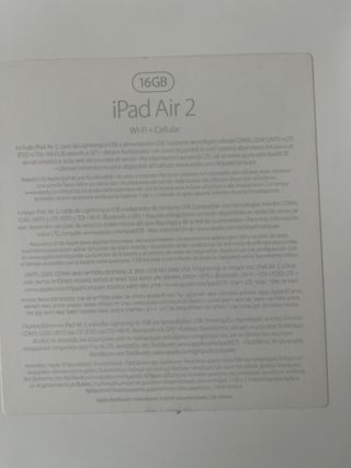 Ipad air 2. Wifi+celular. 16gb