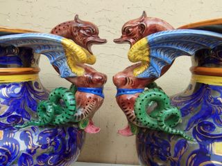 Antica coppia di vasi in ceramica Sesto Fiorentino