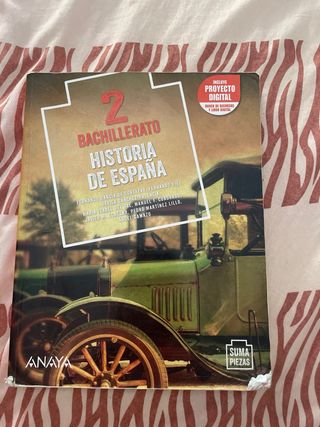 Libro anaya 2º Bachillerato Historia de España