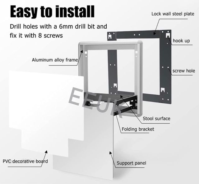 Taburete plegable para camper/caravana