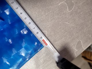 Cortina baño plástico duro azul