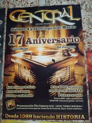 Poster Discoteca Central Rock