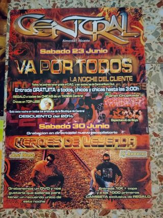 Poster Discoteca Central Rock