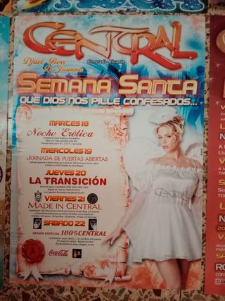 Posters discoteca Central 