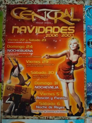 Posters discoteca Central 