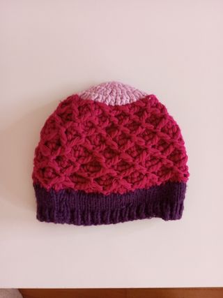Gorro lana hecho mano