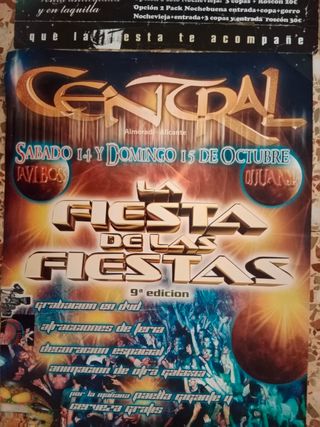 Pòsters Discoteca CENTRAL 