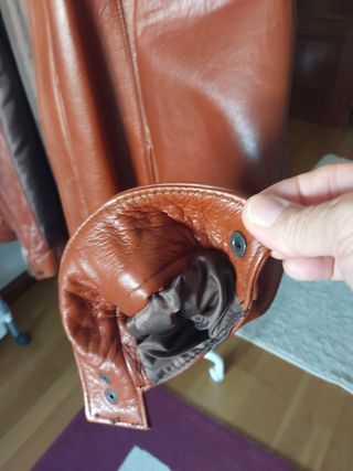 Cazadora de piel de vacuno a estrenar.