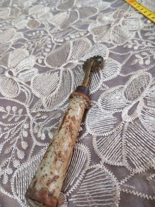 Tagliapasta molto antico bronzo legno